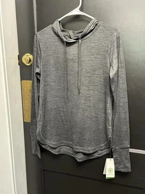 Новый с Ярлыками Gaiam йога Slim Fit Marissa толстовка с капюшоном - серый асфальт вересковый - размер маленький - Изображение 1 из 4