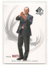 Thad Matta Ohio State 2010 SP Authentic Coaching Card