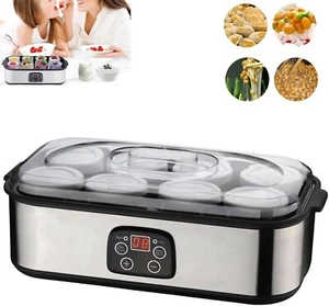 Yogurt Machine with Adjustable Temperature and Time Control Free & Fast Shipping - Picture 1 of 9