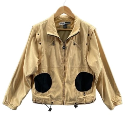 Chaqueta convertible JAMIE SADOCK para mujer mediana amarilla negra bolsillos de poliéster de colección Foto 1 de 4