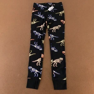 Old Navy Boys Medium (8) Black Dinosaur Print Pull On Jogger Pajama Pant NWT - Picture 1 of 7