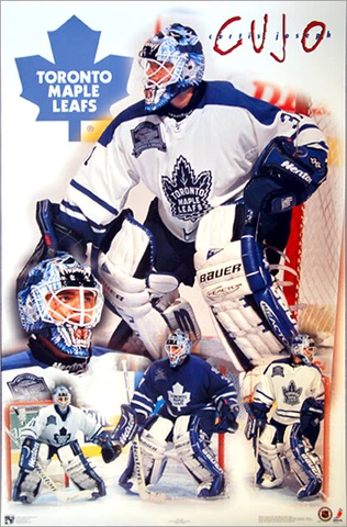Curtis Joseph MASTERPIECE Toronto Maple Leafs Original 1999 NHL Hockey POSTER Cover