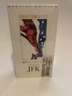 JFK VHS 1991 Cut Kevin Costner 2 Tape Set, John F Kennedy Movie Sealed JFK Bio