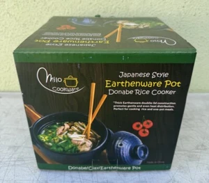 Japanese DONABE Earthen Rice Pot Cooker MILO Cookware Clay Earthenware **NEW** - Picture 1 of 7