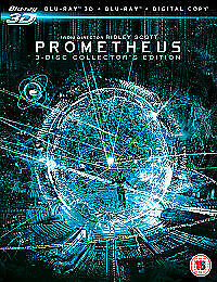 Prometheus Blu-Ray (2013) Charlize Theron, Scott (DIR) cert 15 3 discs