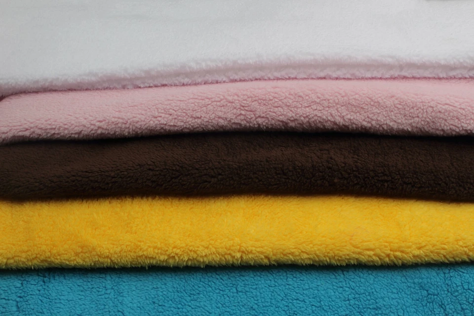 Minkee Sherpa Lamm Kunstfell Strickwaren 50 x 155 cm - Bild 1 von 1