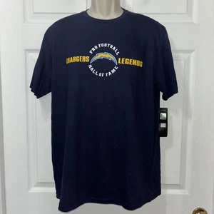 NWT Pro Football Hall of Fame Los Angeles Chargers Legends T-Shirt Mens M Navy - Picture 1 of 7