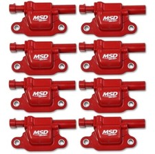 82668 MSD Ignition Coil Blaster GM Gen V Direct Injected 2014 Square Red 8