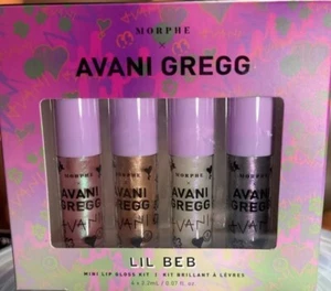 Morphe X Avani Gregg LIL BEB Mini Lippenglanz Kit 4er-Pack NEU schimmernder Glitzer - Bild 1 von 3