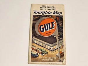 Mapa de ruta vintage de Georgia y Carolina del Norte y del Sur de los años 50 - Imagen 1 de 7