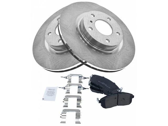 Front TRQ Brake Pad and Rotor Kit fits Infiniti G35 2003-2004 47PWYP - Image 1 of 1