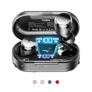 TOZO T12 Mini Wireless Earbuds Bluetooth 5.3 In-Ear Headphones IPX8 Waterproof - Picture 1 of 46