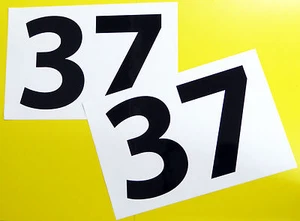 MINI COOPER Classic Car MONTE CARLO Paddy Hopkirk retro '37' RALLY RACE NUMBERS - Picture 1 of 2