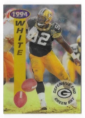 REGGIE WHITE 1994 Sportflics Football # 106 Green Bay Packers HOF NM - MT - Image 1 of 2