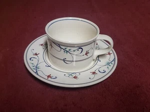 Mikasa Intaglio CAC20 Annette Tea Coffee Hot Cocoa Cup & Saucer VERY NICE! - Picture 1 of 2
