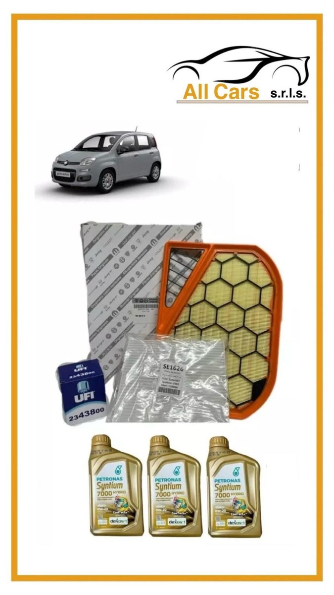 KIT TAGLIANDO PER Fiat Panda Lancia Ypsilon 312 Mild Hybrid 1.0 Filtri 3 LT Olio EUR 93,72 - IT