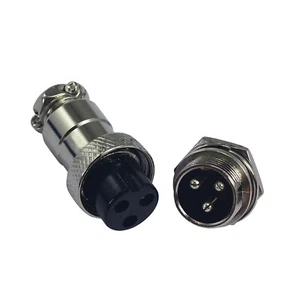 3pins Socket Connector Aviation Plug 16-3P Male & Female Metal Self Locking 1Set - Picture 1 of 4
