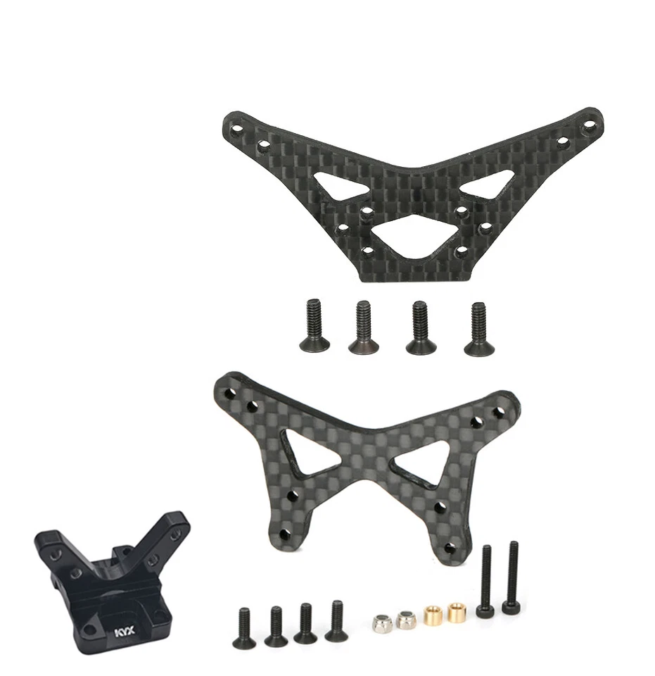 KYX Losi 1/16 Mini Buggy Front Rear Carbon Fiber Shock Tower Mount  - Image 1 of 4