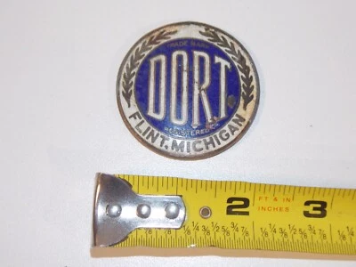 Vtg Dort Flint Michigan Enamel Radiator Grille Car Vehicle Emblem Badge - Image 1 of 4