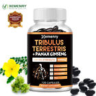 Tribulus Terrestris 9200mg – Booster testosteronu, zdrowie mięśni– Żeń-szeń, Maca