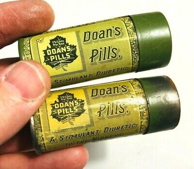 Antique Pill Tin - Doan's Pills Medicine Empty Container Foster Milburn Co. *D • 15.85$
