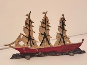 Altes Miniatur Deutsches Blei Putz Segelschiff - Boot - Bild 1 von 4