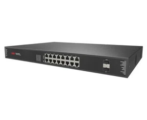 18 Ports Gigabit PoE Switch mit 16 Gigabit PoE Ports 15,4 W 10/100/1000 Mbps RJ45 - Bild 1 von 4