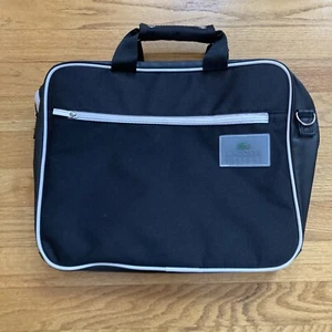 Lacoste Black and White Messenger Laptop Case/Bag with Handle - Picture 1 of 6