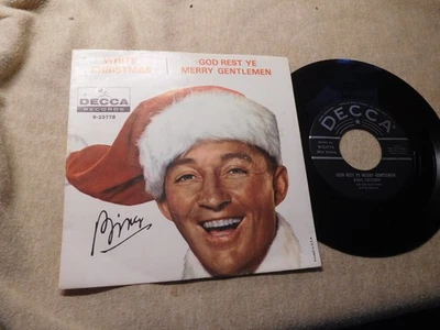Bing Crosby ~ White Christmas / God rest ye merry gentlemen - DECCA - 45 WITH PS - Image 1 of 2