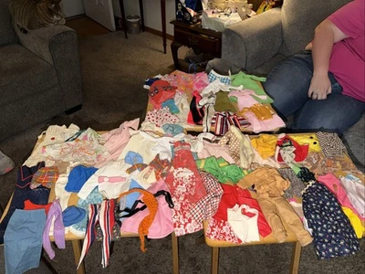 large vintage barbie doll clothing lot 60s-70s - Image 1 of 4