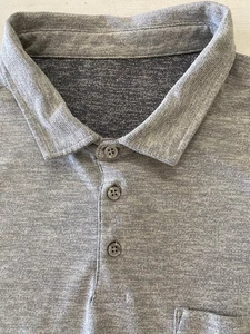 Men’s Vuori Polyester Short Sleeve Gray Polo Shirt Size XL - Picture 1 of 9