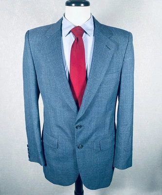 Blazer vintage Burberrys para hombre 38R azul lana abrigo deportivo chaqueta boda Foto 1 de 4