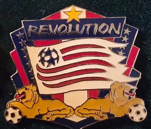 NEW ENGLAND REVOLUTION 1-3/4" LAPEL PIN  - LARGE/RARE - Picture 1 of 2