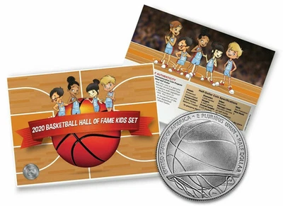 2020-S Basketball Hall of Fame Enhanced Unc Commem Half Dollar Kids Set! (20CH) - Image 1 of 3