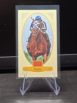 2012 帕尼尼黄金时代糖果克罗夫特迷你红背秘书处(带骑师) — 第 1/2 张图片