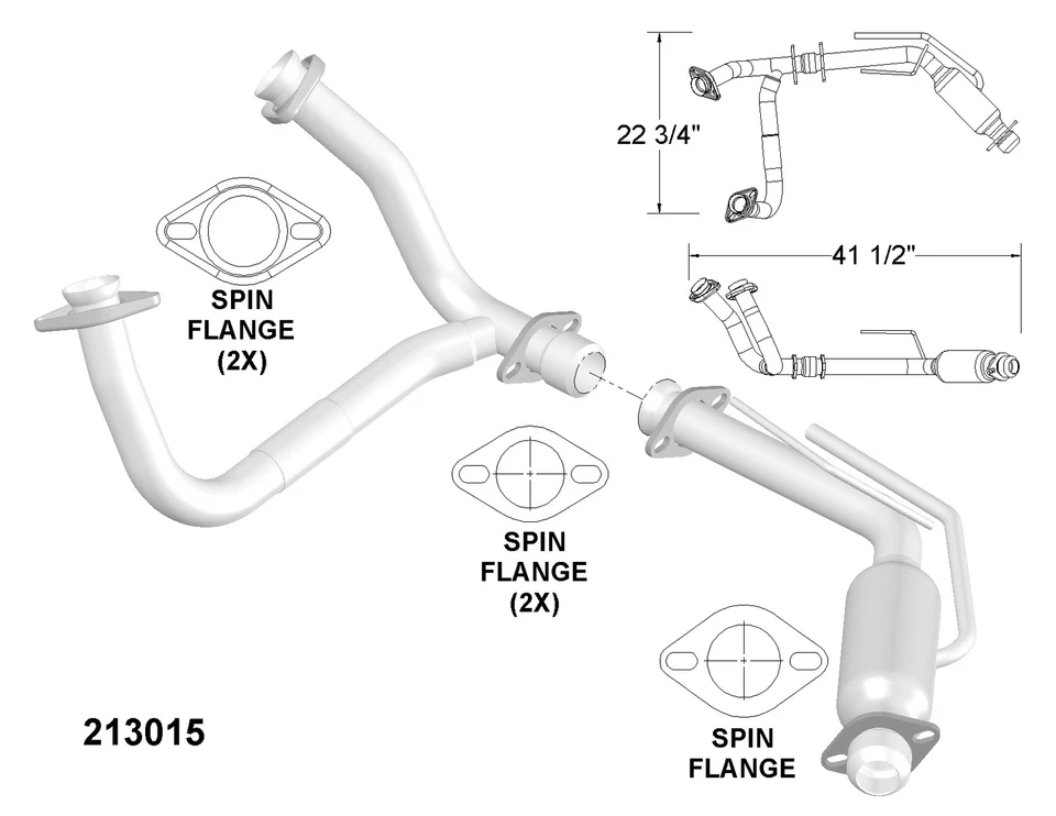 Catalytic Converter for 1986 Mercury Cougar 5.0L V8 GAS OHV - Изображение 1 из 2