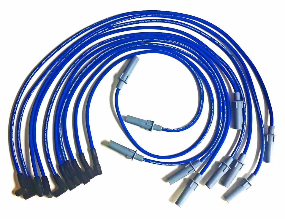 Juego de cables de bujía Viper 8,3 L V10 04-05 Ram 1500 SRT 8 mm clase platino 58388 Foto 1 de 2