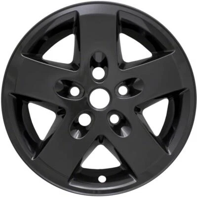 UNA SOLA JEEP WRANGLER IMP-340BLK 2007-2018 17" NEGRO BRILLANTE CUBIERTA DE RUEDA NUEVO Foto 1 de 4