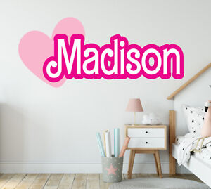 PERSONALIZED GIRL NAME VINYL WALL DECAL STICKER FOR KIDS ROOM WALL ART