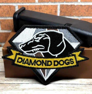 Metal Gear Solid Diamond Dogs Gray Tactical Patch, Fox Hound Diamond Dogs Patch