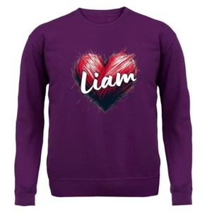 Liam Love Heart - Kids Hoodie / Sweater - Music Musician Singer Band Tour 1993 - Picture 1 of 20