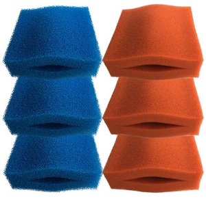Kompatibles Oase Biotec 5/10/30 3 x grob & 3 x feinroter Schaumschwamm Filter Set - Bild 1 von 1