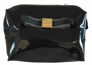 TED BAKER Maquillaje Recubierto Negro, Bolsa de Lavado Cierre de Cremallera ENVÍO GRATUITO - Imagen 1 de 5