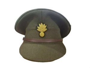WW1 WW2 British Military Men's Officer Grenadier Service Dress Caps All Sizes - Picture 1 of 7