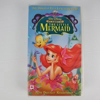 The Little Mermaid - Walt Disney Classics PAL VHS, 1990) Video Cassette original - Image 1 of 4