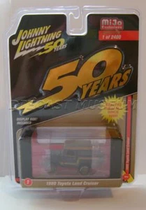 1980 '80 TOYOTA LAND CRUISER #1 BLACK & GOLD MIJO JOHNNY LIGHTNING 50 YEARS 2019 - Picture 1 of 2