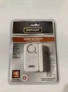 Defiant Home Security 2er Pack Tür- oder Fensteralarm 120dB Alarm Sirene - Weiß - Bild 1 von 2