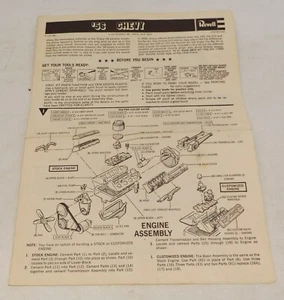 Revell 56 Chevy 1956 Chevrolet Bel Air Model Kit Instructions ONLY Dated 1973 - Picture 1 of 1
