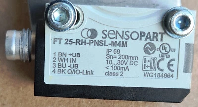 SENSOPART FT 25-RH-PNSL-M4M Photoelectric diffuse sensor background suppression - Image 1 of 3