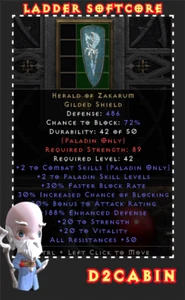 Diablo 2 SC💥Ladder💥Herald of Zakarum💥Aerin Shield HOZ💥PC/SWITCH/PS - Bild 1 von 1